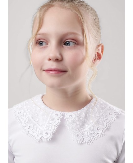 CLE Джемпер дев. 757088г школа, белый