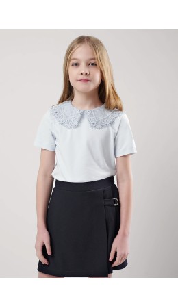 CLE Джемпер дев. 757088г школа, св.голубой