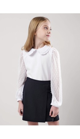 CLE Джемпер дев. 757089г школа, белый