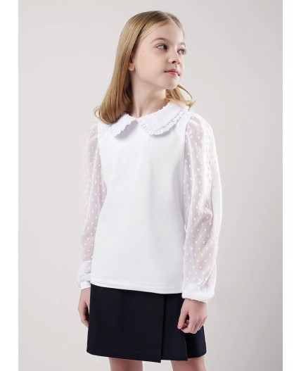 CLE Джемпер дев. 757089г школа, белый