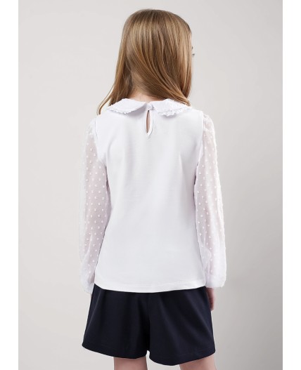 CLE Джемпер дев. 757089г школа, белый