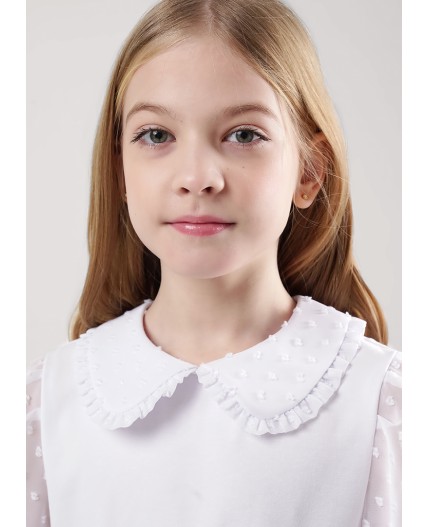 CLE Джемпер дев. 757089г школа, белый