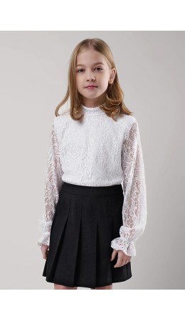 CLE Джемпер дев. 757090г школа, белый