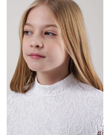 CLE Джемпер дев. 757090г школа, белый