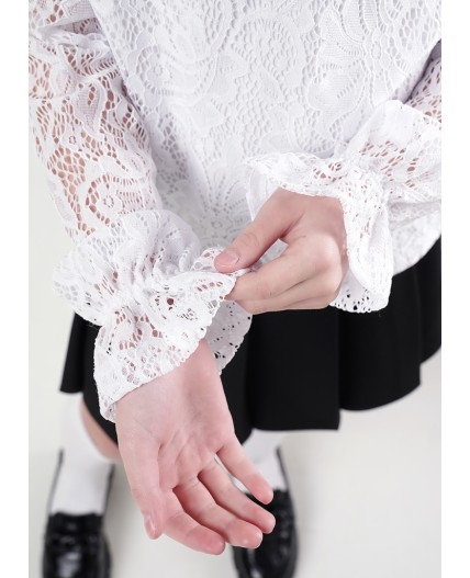 CLE Джемпер дев. 757090г школа, белый