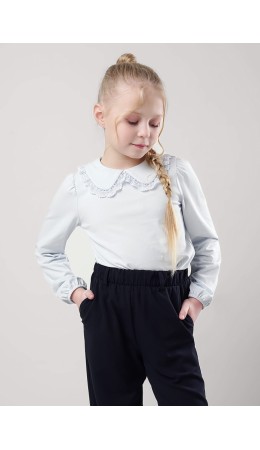 CLE Джемпер дев. 757091г школа, св.голубой