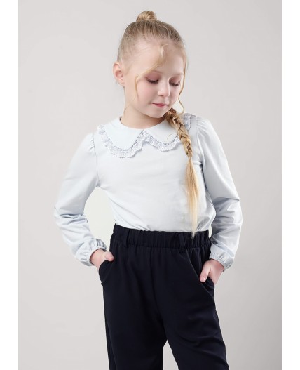 CLE Джемпер дев. 757091г школа, св.голубой