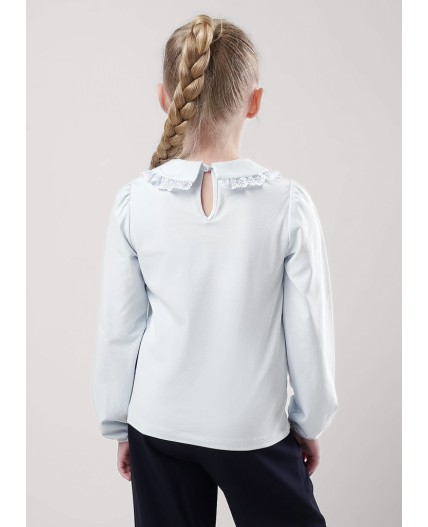 CLE Джемпер дев. 757091г школа, св.голубой