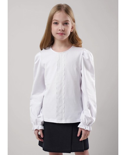 CLE Джемпер дев. 757092г школа, белый