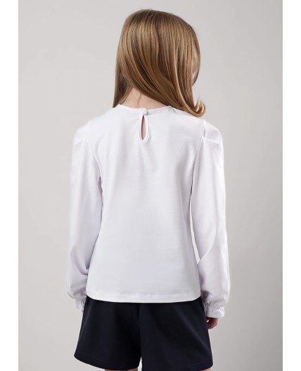 CLE Джемпер дев. 757092г школа, белый