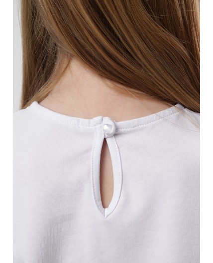 CLE Джемпер дев. 757092г школа, белый