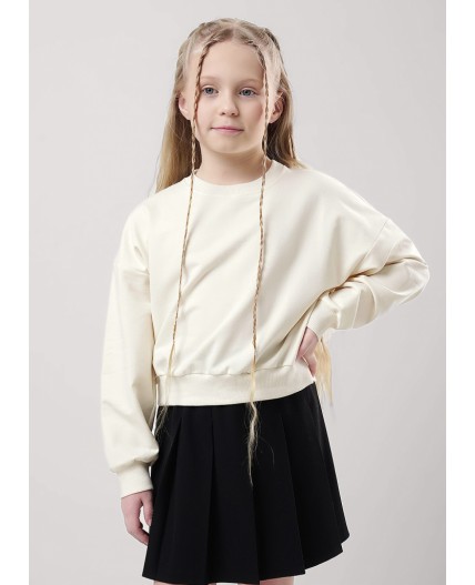 CLE Джемпер дев. 757108у школа, молочный