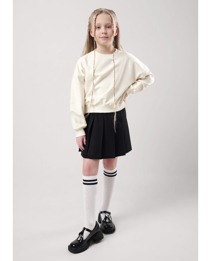 CLE Джемпер дев. 757108у школа, молочный
