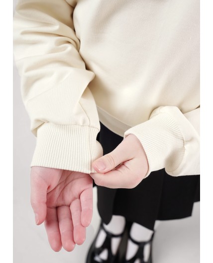 CLE Джемпер дев. 757108у школа, молочный