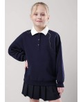 CLE Джемпер дев. 757109у школа, т.синий