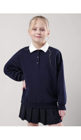 CLE Джемпер дев. 757109у школа, т.синий