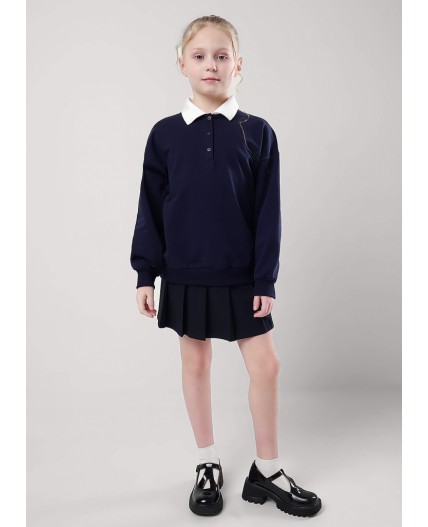 CLE Джемпер дев. 757109у школа, т.синий