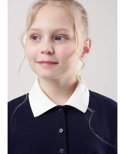 CLE Джемпер дев. 757109у школа, т.синий