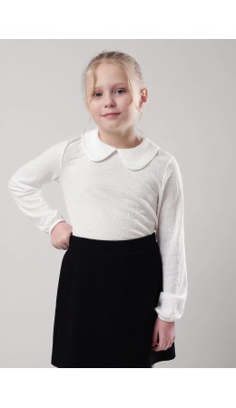 CLE Джемпер дев. 757111эф школа, молочный