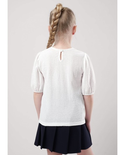 CLE Джемпер дев. 757112эф школа, молочный