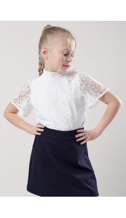 CLE Джемпер дев. 757115г школа, белый