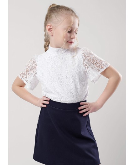 CLE Джемпер дев. 757115г школа, белый