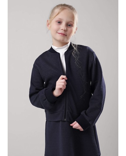 CLE Жакет дев. 757116нэ школа, т.синий
