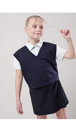 CLE Жилет дев. 756248вэ школа, т.синий