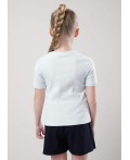 CLE Футболка дев. 756647шл школа, св.голубой