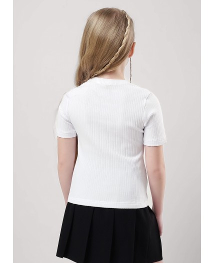 CLE Футболка дев. 756647шл школа, белый