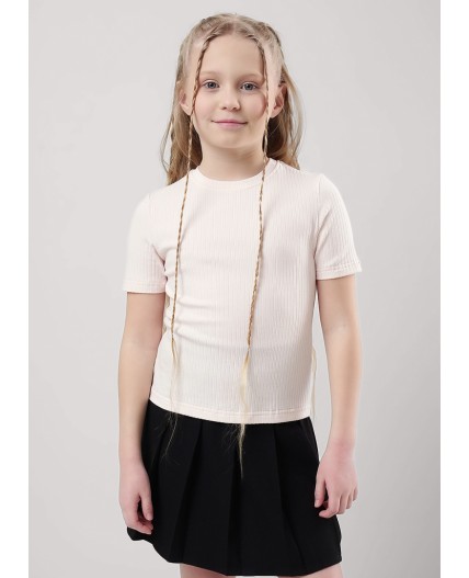 CLE Футболка дев. 756647шл школа, св.розовый