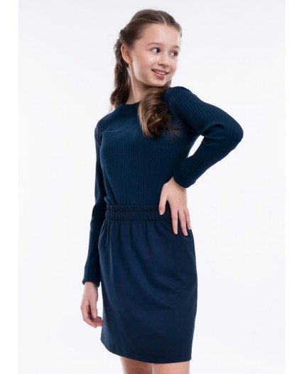 CLE Фуфайка дев. 756648шл школа, т.синий