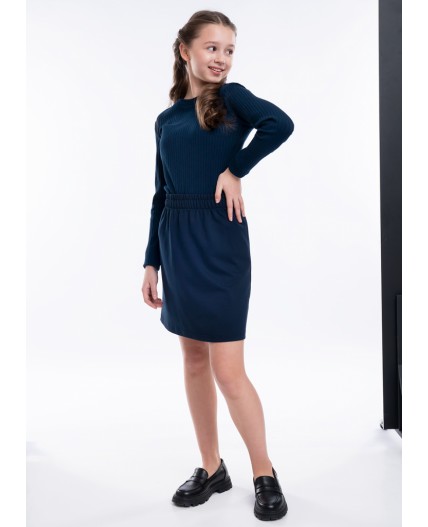 CLE Фуфайка дев. 756648шл школа, т.синий