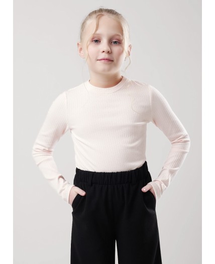 CLE Фуфайка дев. 756648шл школа, св.розовый