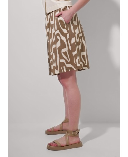 CLE Шорты жен. 256842/172ззн, св.коричневый/молочный