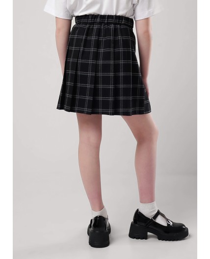 CLE Юбка дев. 753164огн школа, чёрный/белый