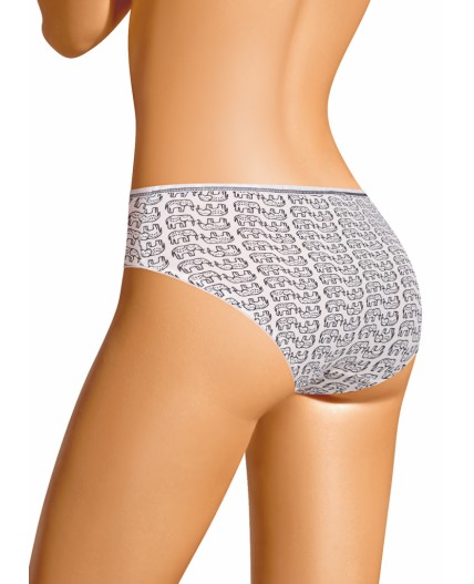 CLE B1170/1 Трусы жен. Сандал, молочный/т.коричневый