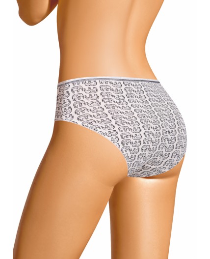 CLE C1170/1 Трусы жен. Сандал, молочный/т.коричневый