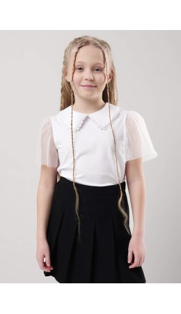 CLE Джемпер дев. 757087г школа, белый