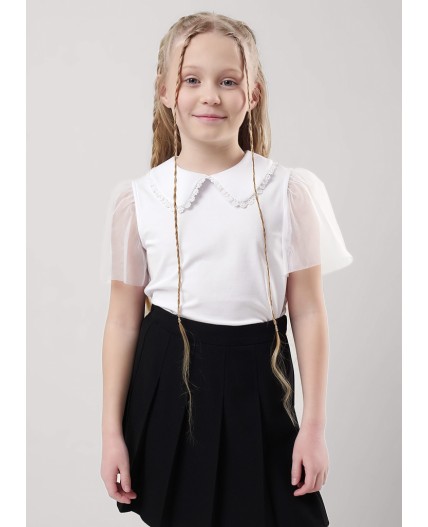 CLE Джемпер дев. 757087г школа, белый