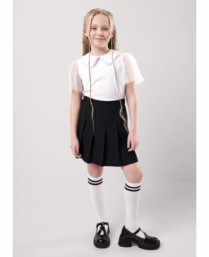 CLE Джемпер дев. 757087г школа, белый