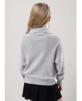 CLE Джемпер дев. 904477х, меланж св.серый