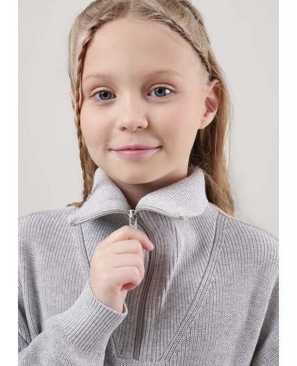 CLE Джемпер дев. 904477х, меланж св.серый