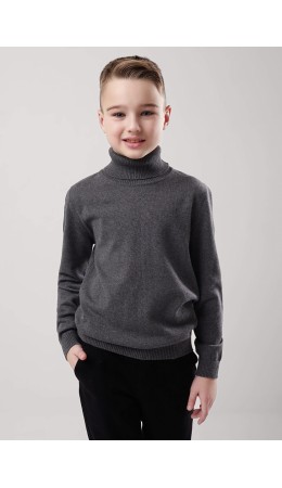 CLE Джемпер мал. 902750х, меланж т.серый