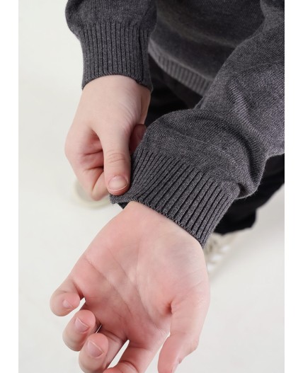 CLE Джемпер мал. 904465х, меланж т.серый