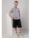 CLE Джемпер мал. 906949-01з мел поло, меланж серый