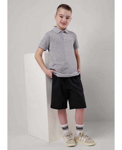 CLE Джемпер мал. 906949-01з мел поло, меланж серый