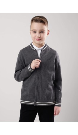 CLE Жакет мал. 904459х, меланж т.серый