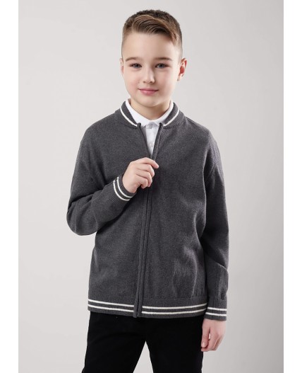 CLE Жакет мал. 904459х, меланж т.серый