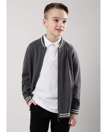 CLE Жакет мал. 904459х, меланж т.серый